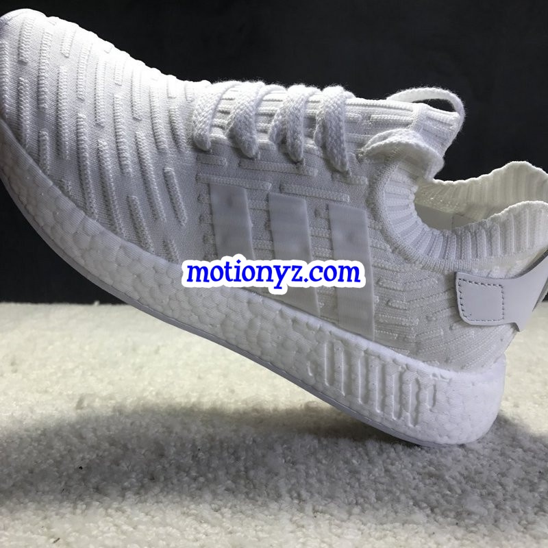 Real Boost Adidas Originals NMD R2 Primeknit White Red